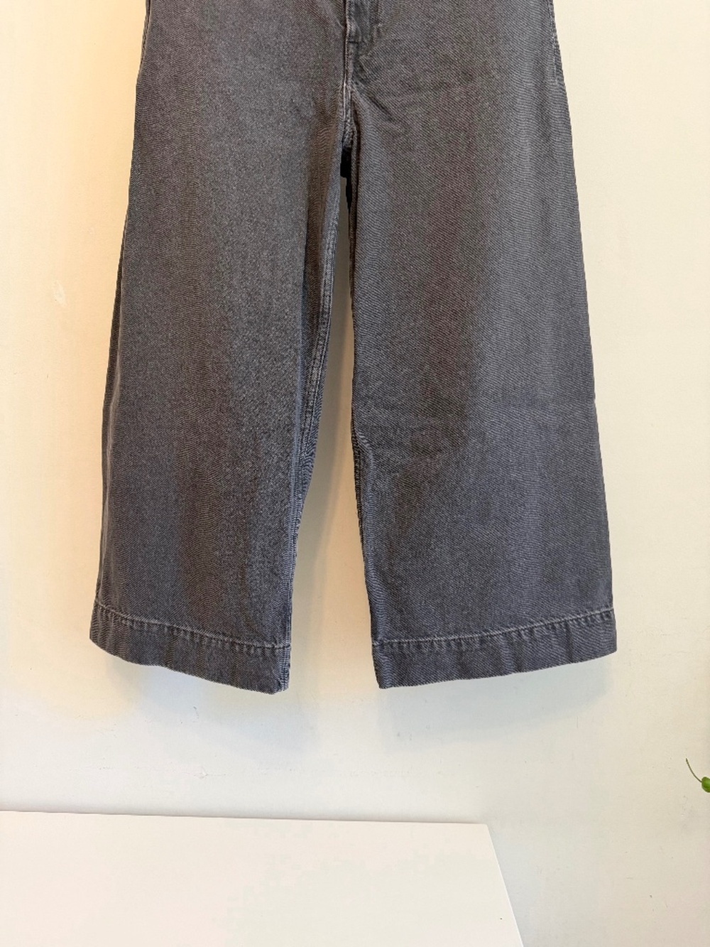NWOT COS Cropped Wide Leg Denim Pants Brown Size 10 - Picture 5 of 13